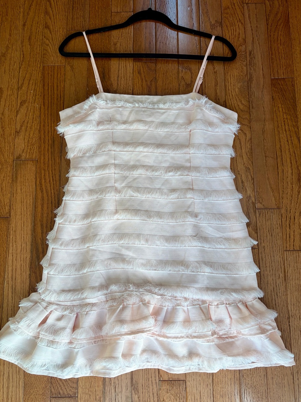 Princess Polly Molina Fringe Mini Dress – Pastel Pink – Size US 8